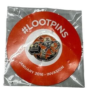 January 2016 invasion Loot Pin from Loot Crate